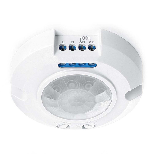 Датчик движения и освещенности Feron SEN17 400W 8m 120гр(гориз.) 360гр(верт.) белый