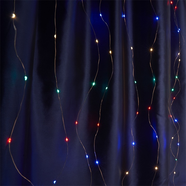 Светодиодная гирлянда Feron CL590 занавес 240LED 2х2м+2м мульти IP20 USB DC 5V без блока питания