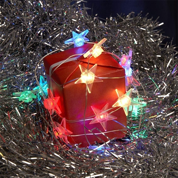 Гирлянда линейная Feron CL571 Звездочки 20LED 1.8м мульти IP20 USB DC 5V без блока питания