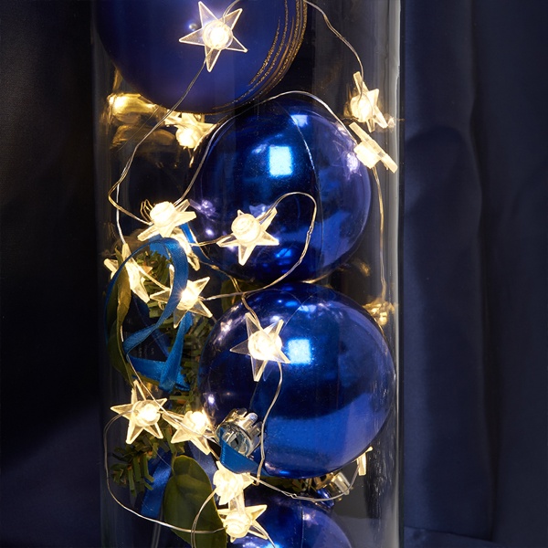 Гирлянда линейная Feron CL572 Звездочки 50LED 4,5м 2700K IP20 USB DC 5V без блока питания