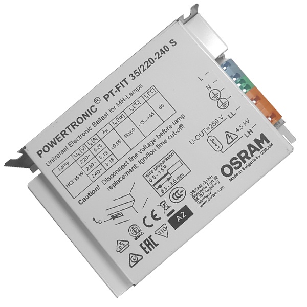ЭПРА Osram для металлогалогенных ламп PT-FIT 35W S 110x75x30mm