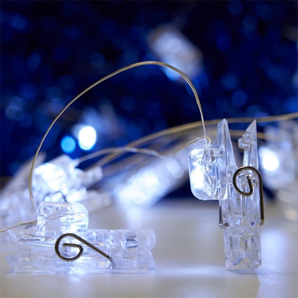 Гирлянда линейная Feron CL574 Прищепки 50LED 4,5м 5000K IP20 USB DC 5V без блока питания