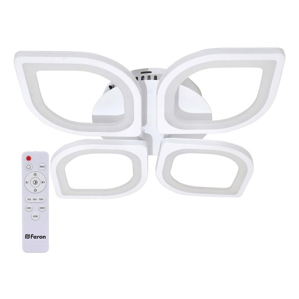 Светильник светодиодный управляемый накладной Feron AL5950 86W 3000K-6500K IP20 с пультом белый