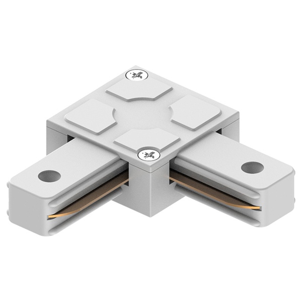 Коннектор угловой для шинопровода Feron, белый, LD1007 для CAB1005