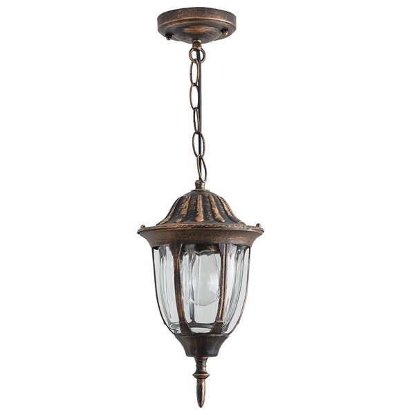 Светильник садово-парковый Белладжо Feron PL6305 60W E27 230V IP44 черное золото на цепочке