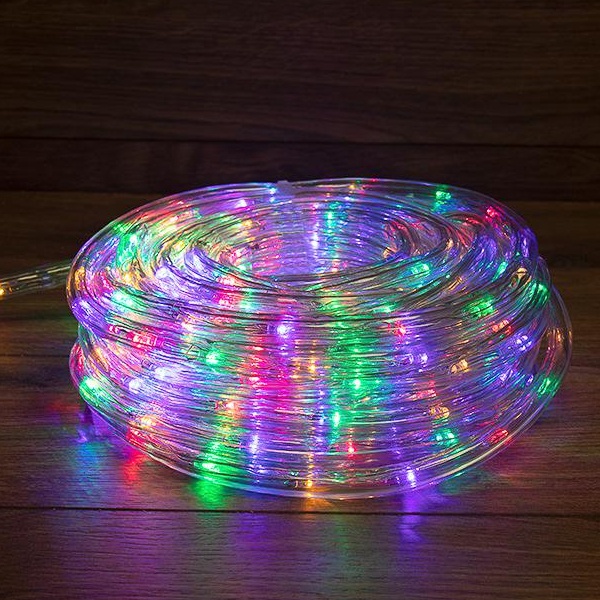 Светодиодный дюралайт постоянное свечение (2W), 24 LED/м, мульти (RYGB), 20 м