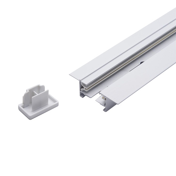 Шинопровод CAB1004 для трековых однофазных светильников белый 3м (набор токоввод заглушка крепление)