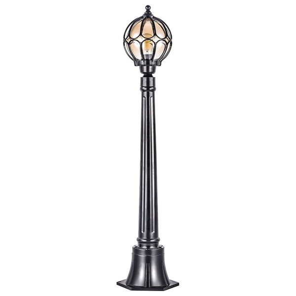Светильник садово-парковый Feron PL3806 серии Версаль 60W 230V E27, черный, столб 1,16M