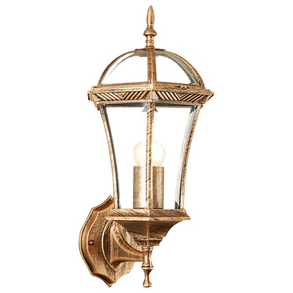 Светильник садово-парковый Feron PL621 серии Неаполь на стену вверх 60W 230V E27, черное золото