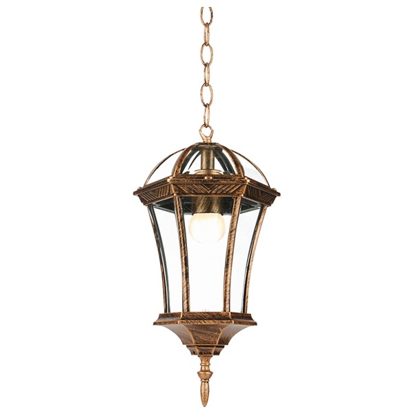 Светильник садово-парковый Feron PL625 серии Неаполь на цепочке 60W 230V E27, черное золото