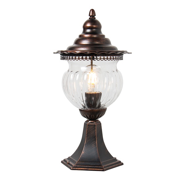 Светильник садово-парковый Feron PL594 серии Флер на постамент 60W, коричневый