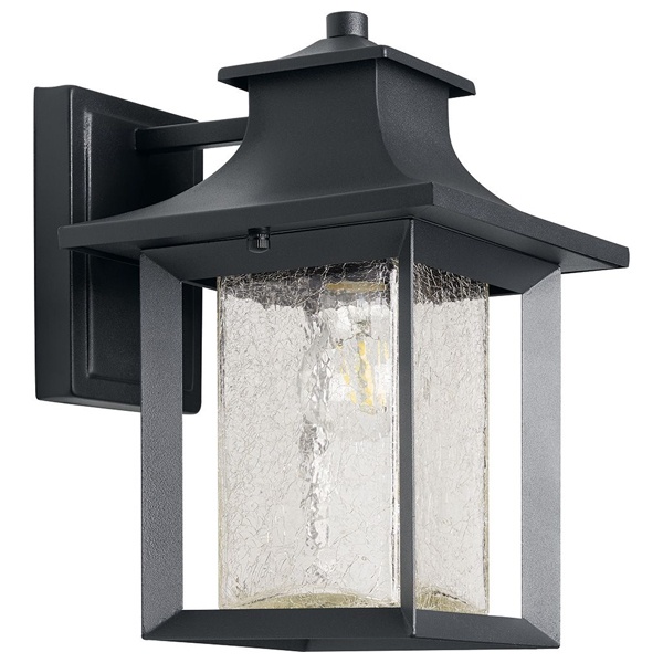 Светильник садово-парковый Брюссель Feron PL550 60W 230V E27 IP44 200х250х310мм черный на стену вниз