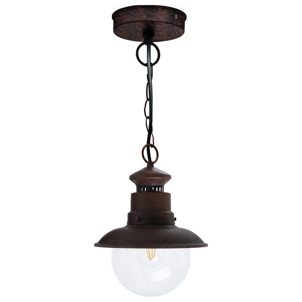 Светильник садово-парковый Feron PL575 серии Барселона на цепочке 60W 230V E27, коричневый