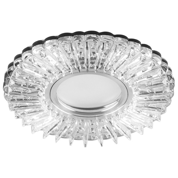 Светильник встраиваемый с белой LED подсветкой Feron CD900 потолочный MR16 G5.3 белый