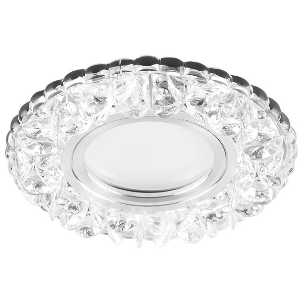 Светильник встраиваемый с белой LED подсветкой Feron CD905 потолочный MR16 G5.3 белый