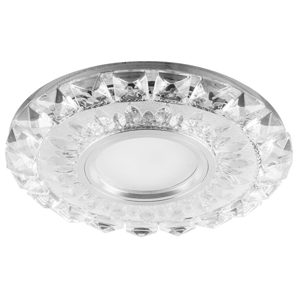 Светильник встраиваемый с белой LED подсветкой Feron CD922 потолочный MR16 G5.3 прозрачный