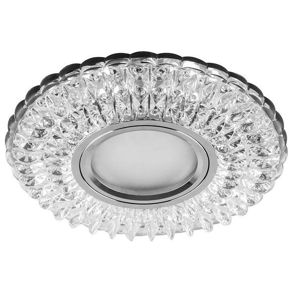 Светильник встраиваемый с белой LED подсветкой Feron CD937 потолочный MR16 G5.3 прозрачный