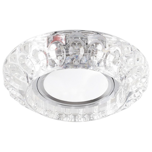 Светильник встраиваемый с LED подсветкой Feron CD987 потолочный MR16 G5.3 прозрачный