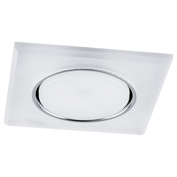 Светильник встраиваемый с белой LED подсветкой Feron CD5022 потолочный GX53 без лампы, белый матовый