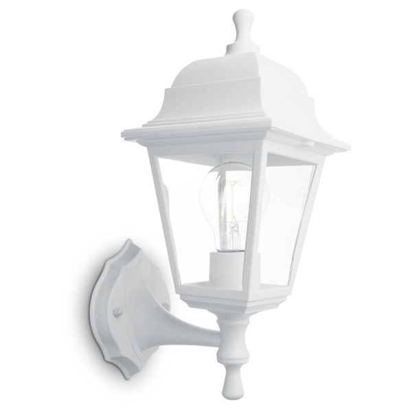 Светильник садово-парковый Feron НБУ 04-60-001, серия Классика, 4-х гранник 60W E27 230V, белый