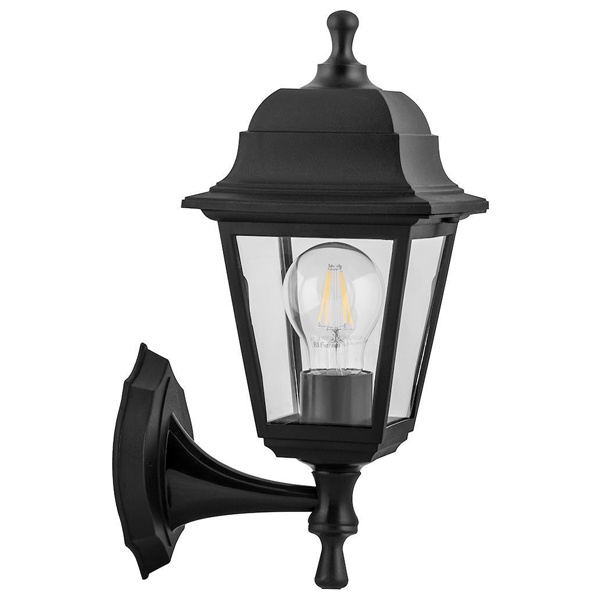 Светильник садово-парковый Feron НБУ 04-60-001, Классика, 4-х гранник 60W E27 230V, черный