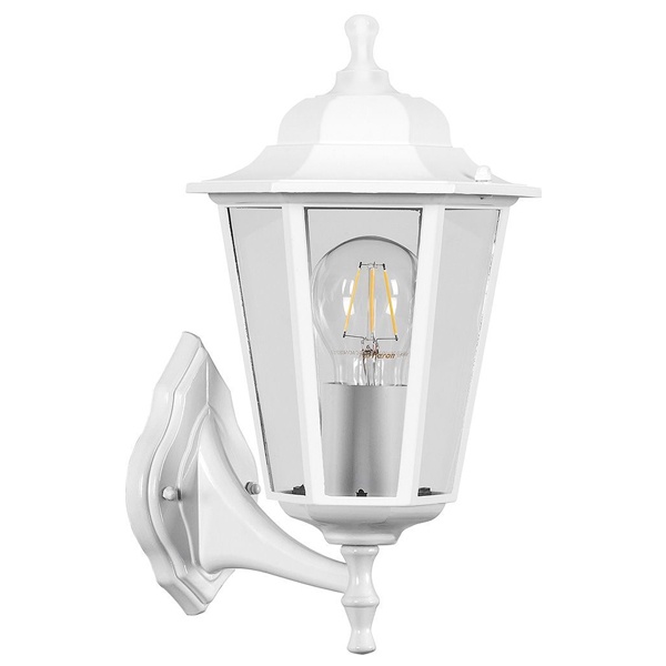 Светильник садово-парковый Feron НБУ 06-60-001 серия Классика 6-ти гранник 60W E27 230V белый