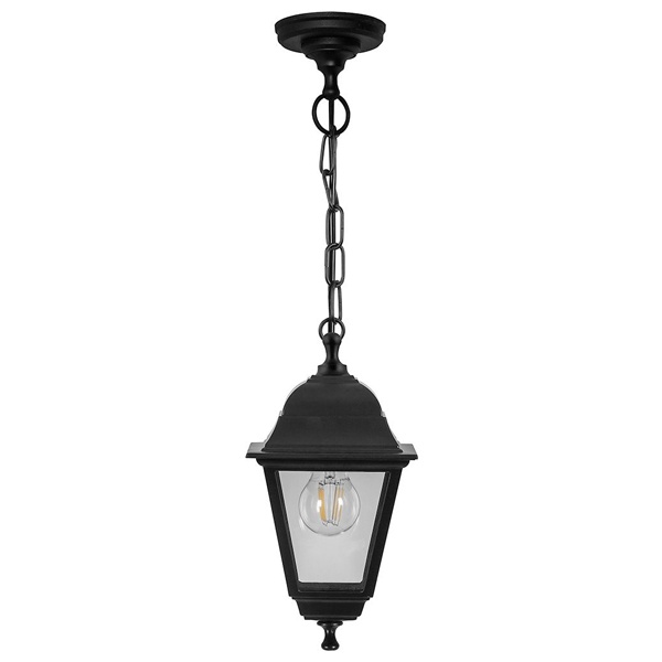 Светильник садово-парковый Feron НСУ 06-60-001 подвесной Классика 6-ти гранник 60W E27 230V черный