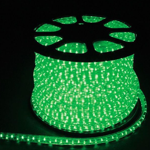 Дюралайт светодиодный Feron LED-R2W 2-х жильный, зеленый 1,44Вт/м 36LED/м 100м 220V