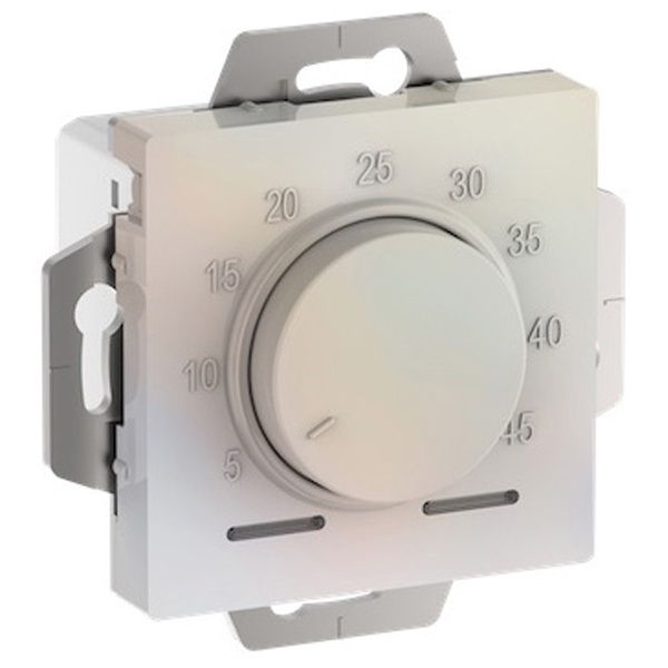 Термостат теплого пола электронный SE AtlasDesign 10A с датчиком механизм, жемчуг