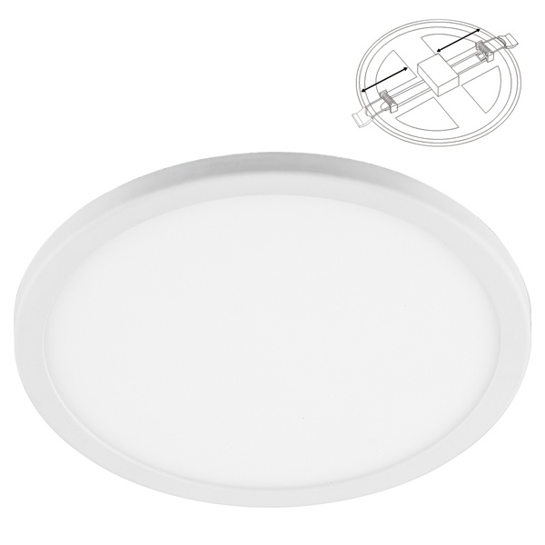 Светодиодный светильник Feron AL508 встроенный монтажный диаметр d50-90mm 6W 4000K белый