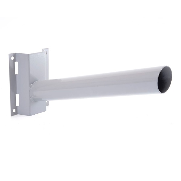 Кронштейн на столб под бандажную ленту Feron 122х150х400мм, d48mm, серый, ДС-4