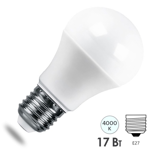 Лампа светодиодная Feron PRO LB-1017 A65 17W 4000K 230V E27 используются Osram LED холодный свет