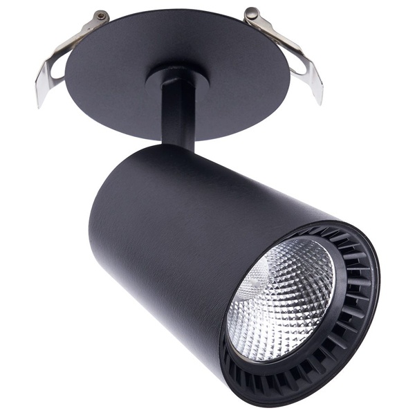 Светодиодный светильник Feron AL181 встраиваемый 12W 4000K черный IP20