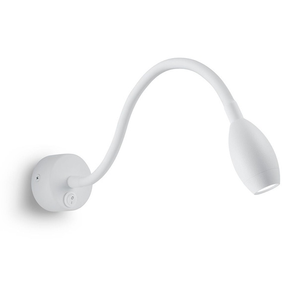 Светильник настенный светодиодный Feron AL7720 3W 3700K 230V 210Lm алюминий белый IP20 60х60х370мм