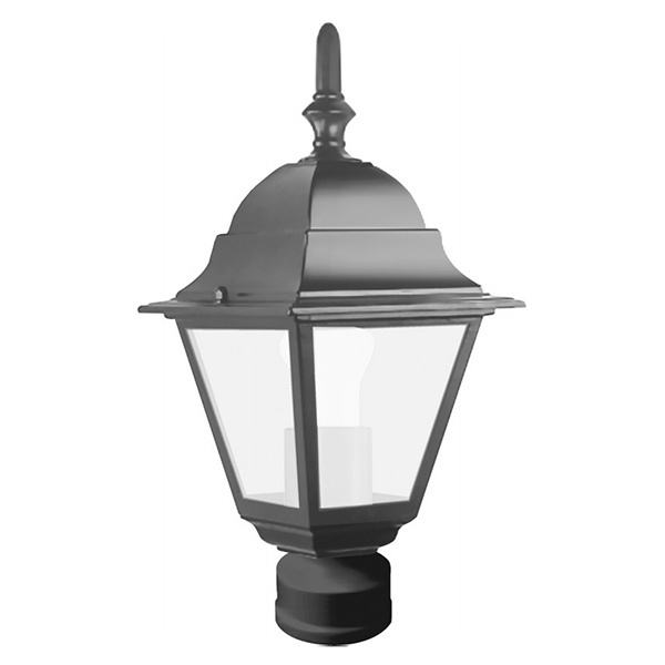 Светильник садово-парковый Классика Feron 4103 E27 150х150х320мм черный (на столб)