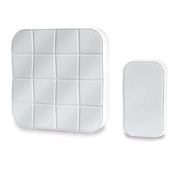 Звонок дверной беспроводной Feron E-378 Электрический 10 мелодий белый с питанием от батареек