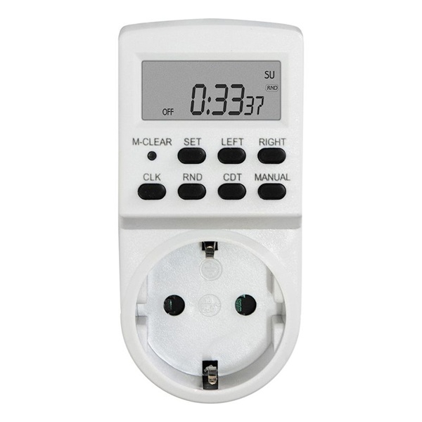 Розетка с таймером Feron TM24 3500W/16A недельная электронная