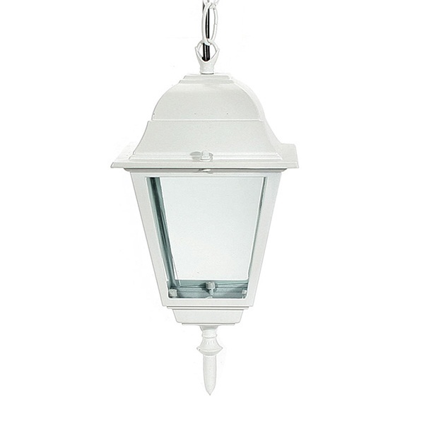 Светильник садово-парковый Классика Feron 4105 E27 150х150х350мм белый (на цепи 500мм)