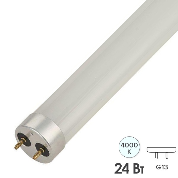 Лампа светодиодная Gauss Elementary T8 Glass 1200mm 24W 4000K 2000Lm G13