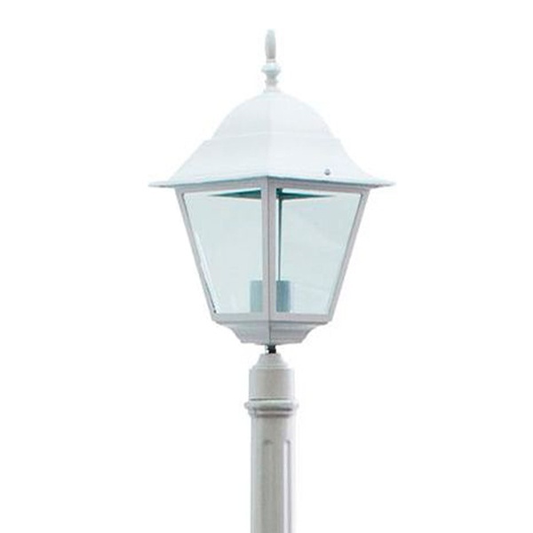 Светильник садово-парковый Классика Feron 4210 E27 185х185х1200мм белый (столб 1200мм)