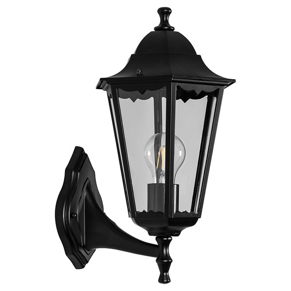 Светильник садово-парковый Классика Feron 6101 E27 170х200х320мм черный (на стену вверх)