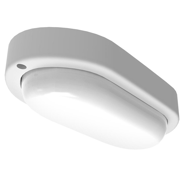 Светильник светодиодный Gauss Lite ЖКХ 8W 6500K 700Lm 230V IP65 160х90х46 овал белый