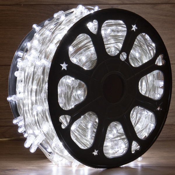 Гирлянда LED Клип-лайт 665LED 12V, прозрачный ПВХ, 150 мм, цвет диодов белый Flashing (белый)