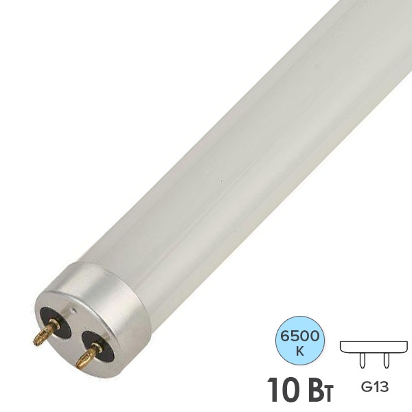 Лампа светодиодная Gauss Elementary T8 Glass 600mm 10W 6500K 800Lm G13