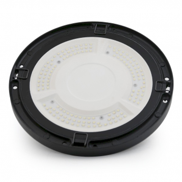 Светильник подвесной Gauss UFO 100W 5000K 230V 12000Lm IP65 D230х88мм черный скобка в комплекте