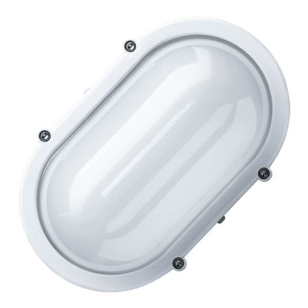 Светильник светодиодный Gauss Solid 12W 4200K 230V 1150Lm IP65 175х110х76 овал белый антивандальный