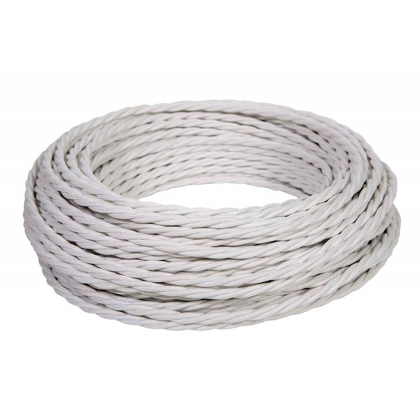 Ретро кабель информационный TDM Эко TV + Internet витой, белый (45м)