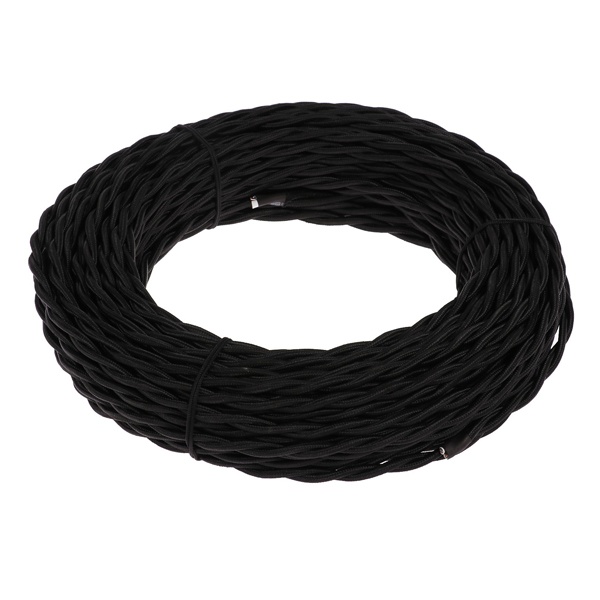 Ретро кабель информационный TDM Эко TV + Internet витой, черный (45м)