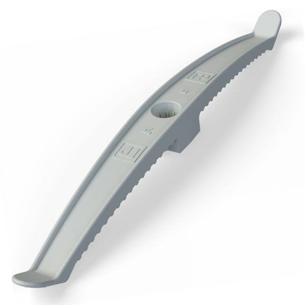 Держатель кабеля Промрукав двусторонний для прямого монтажа серый [уп. 20шт]