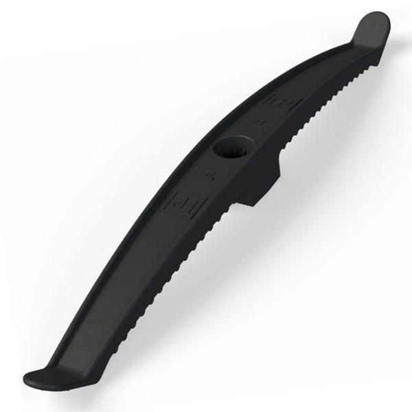 Держатель кабеля Промрукав двусторонний для прямого монтажа черный [уп. 20шт]